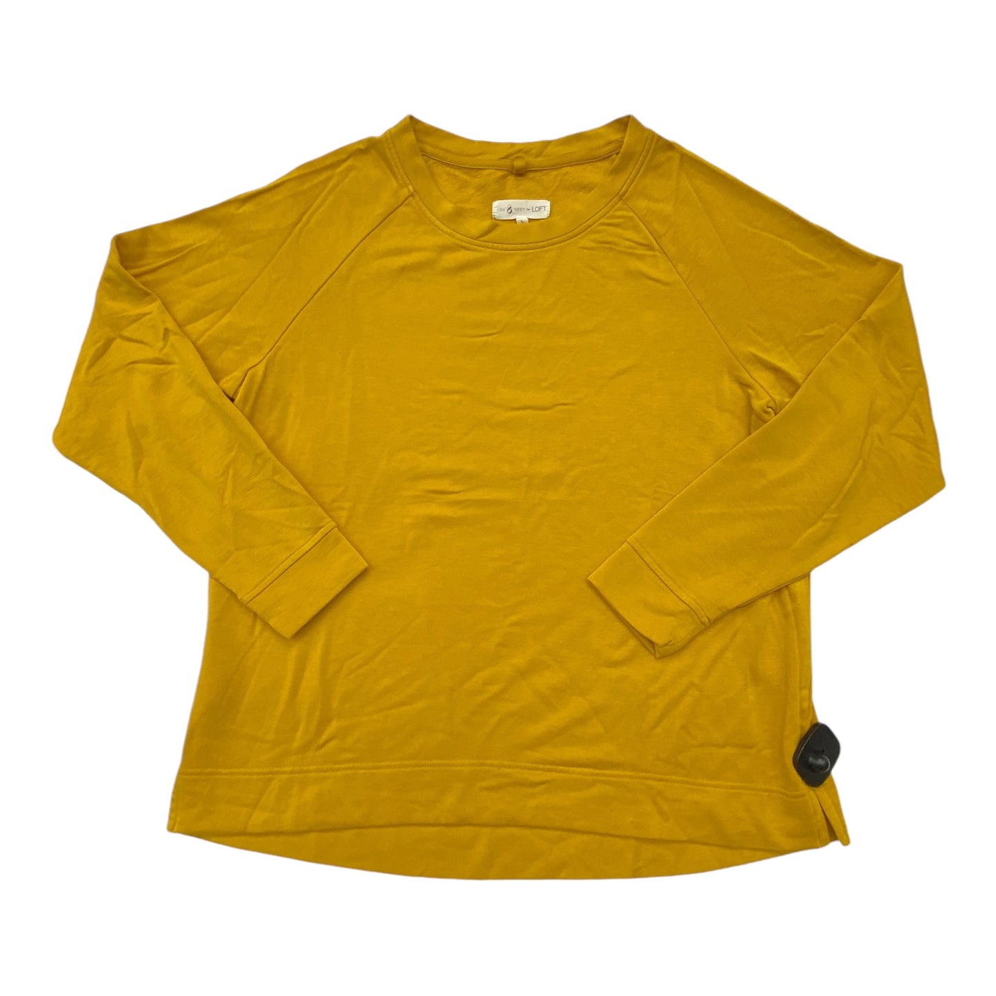 Top Long Sleeve By Lou And Grey In Gold, Size: L