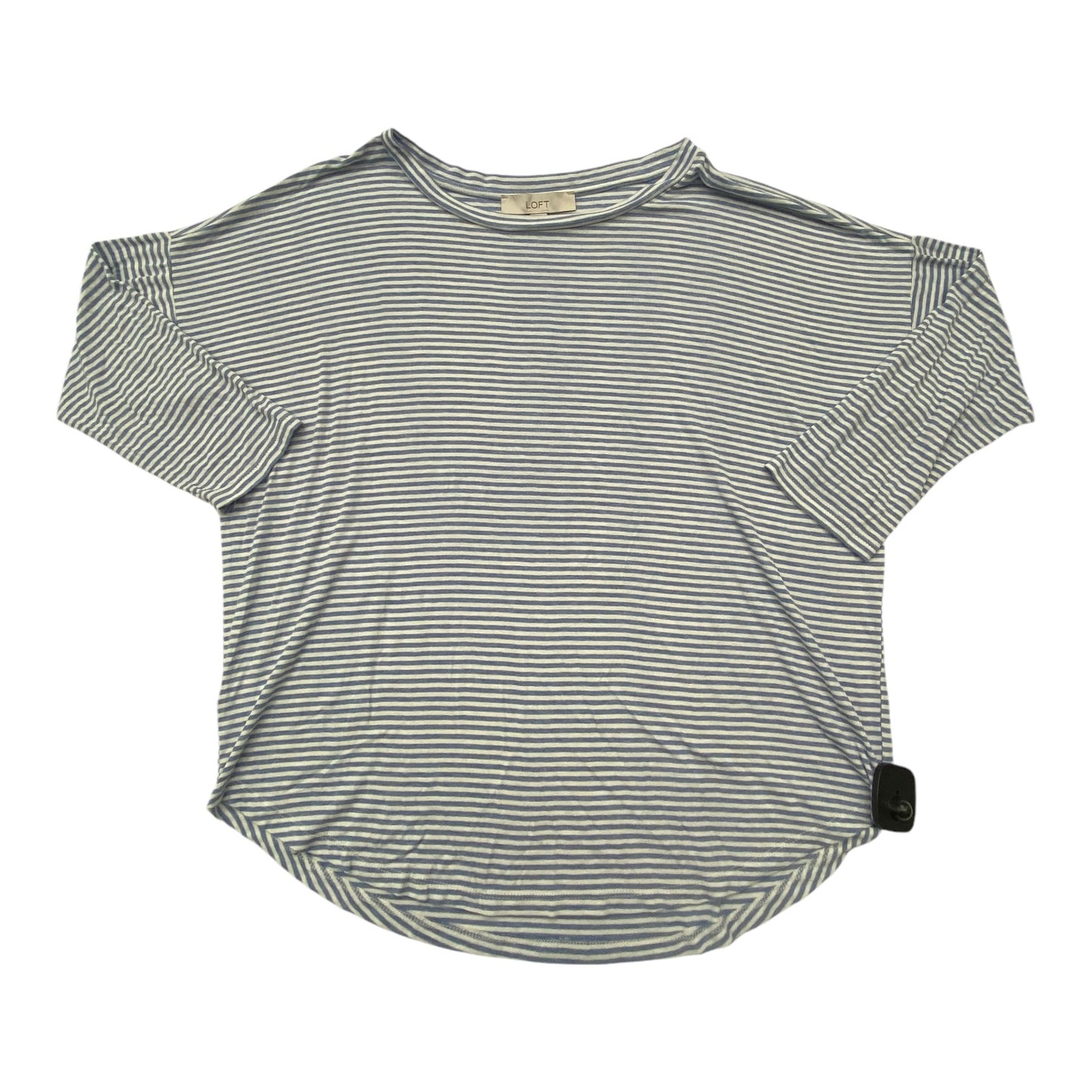 Top Long Sleeve By Loft In Striped Pattern, Size: M