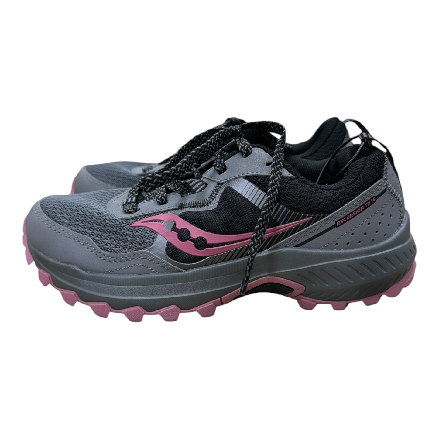 Shoes Athletic By Saucony In Grey & Pink, Size: 6