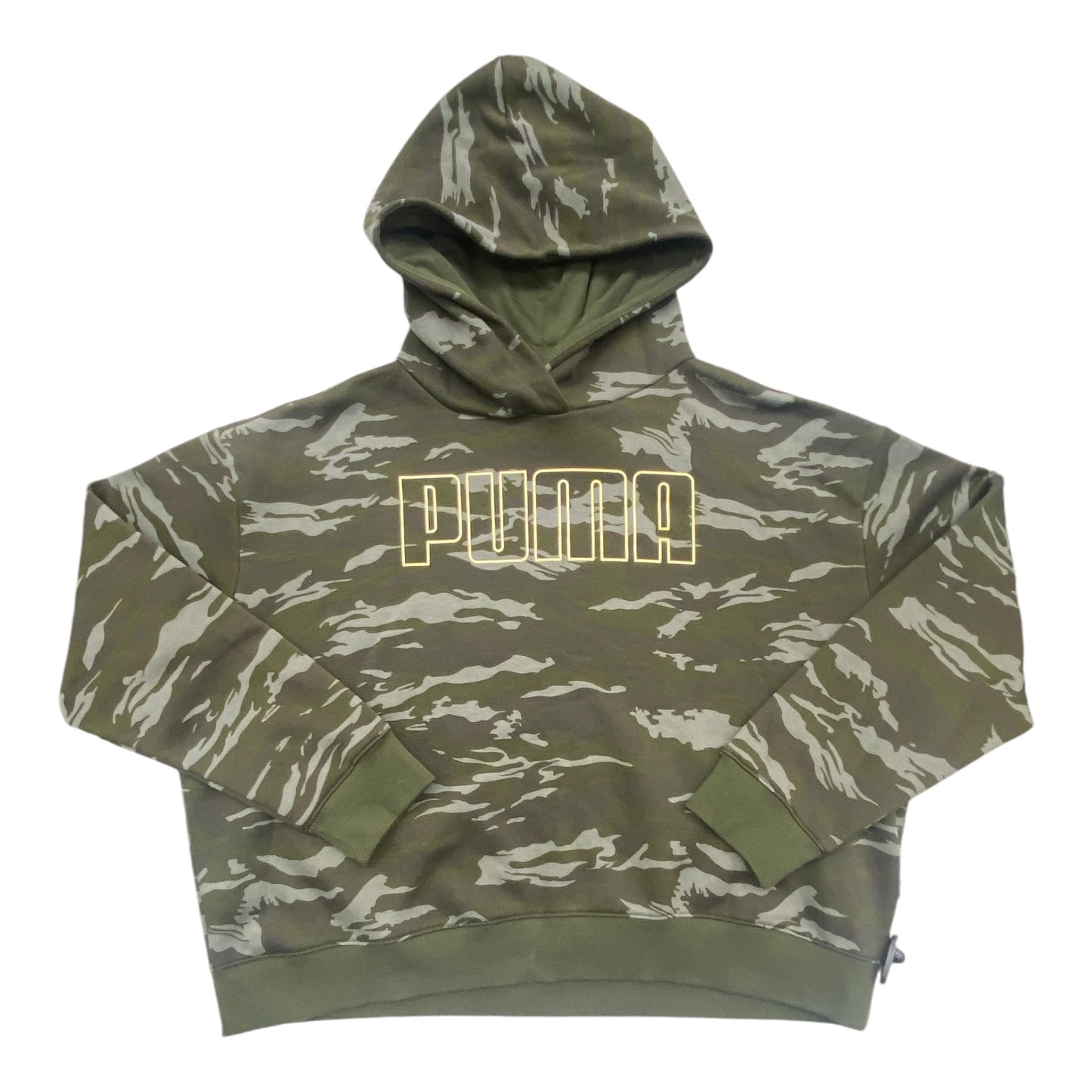 Sweatshirt Hoodie By Puma In Camouflage Print, Size: Xl