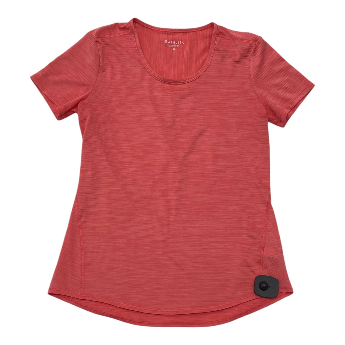 Athletic Top Short Sleeve By Athleta In Orange, Size: Xs