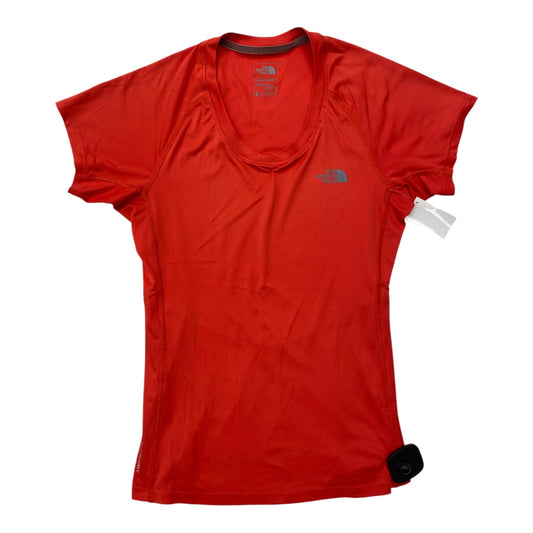 Athletic Top Short Sleeve By The North Face In Orange, Size: Xs