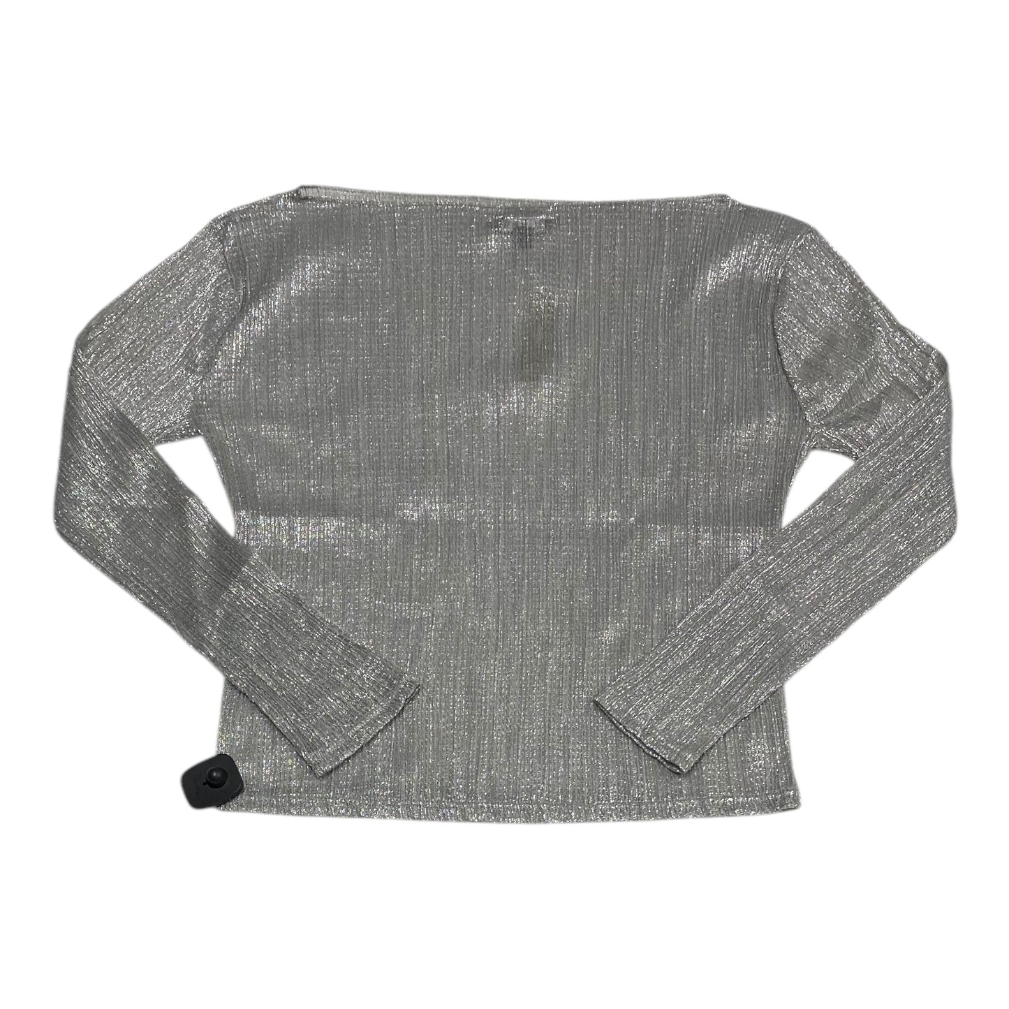 Top Long Sleeve By J. Crew In Silver, Size: S