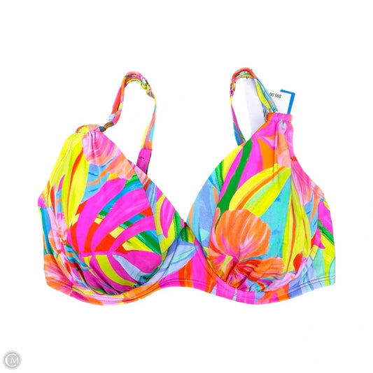 Swimsuit Top By Bleu In Multi-colored, Size: Xl