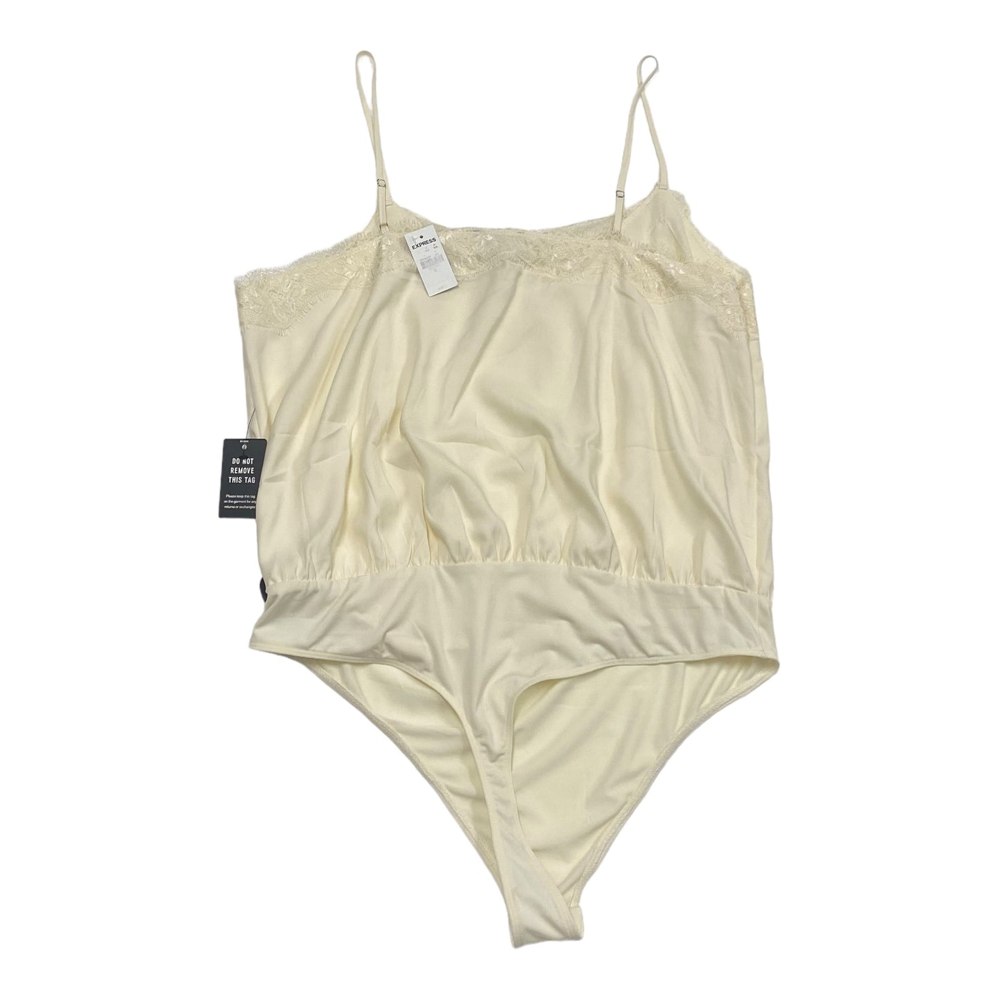 Cream Bodysuit Express, Size Xl