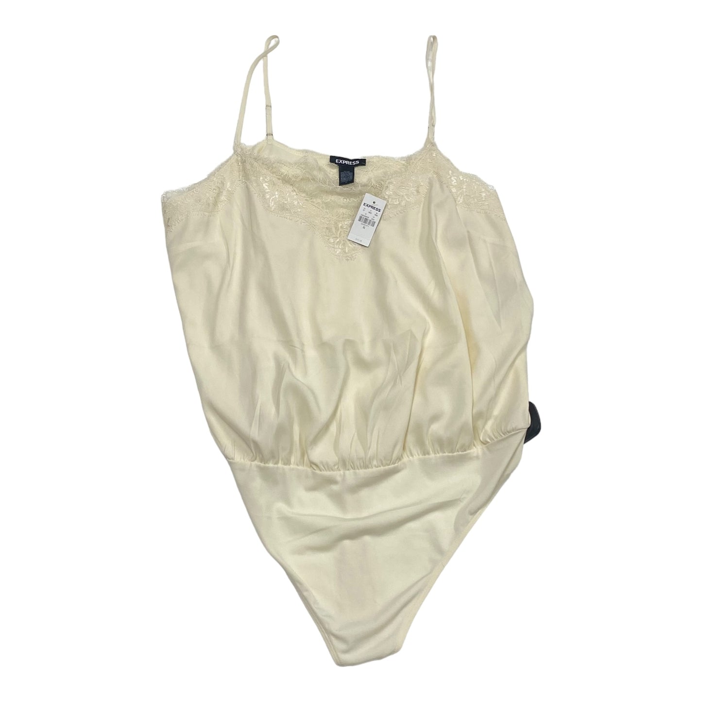 Cream Bodysuit Express, Size Xl