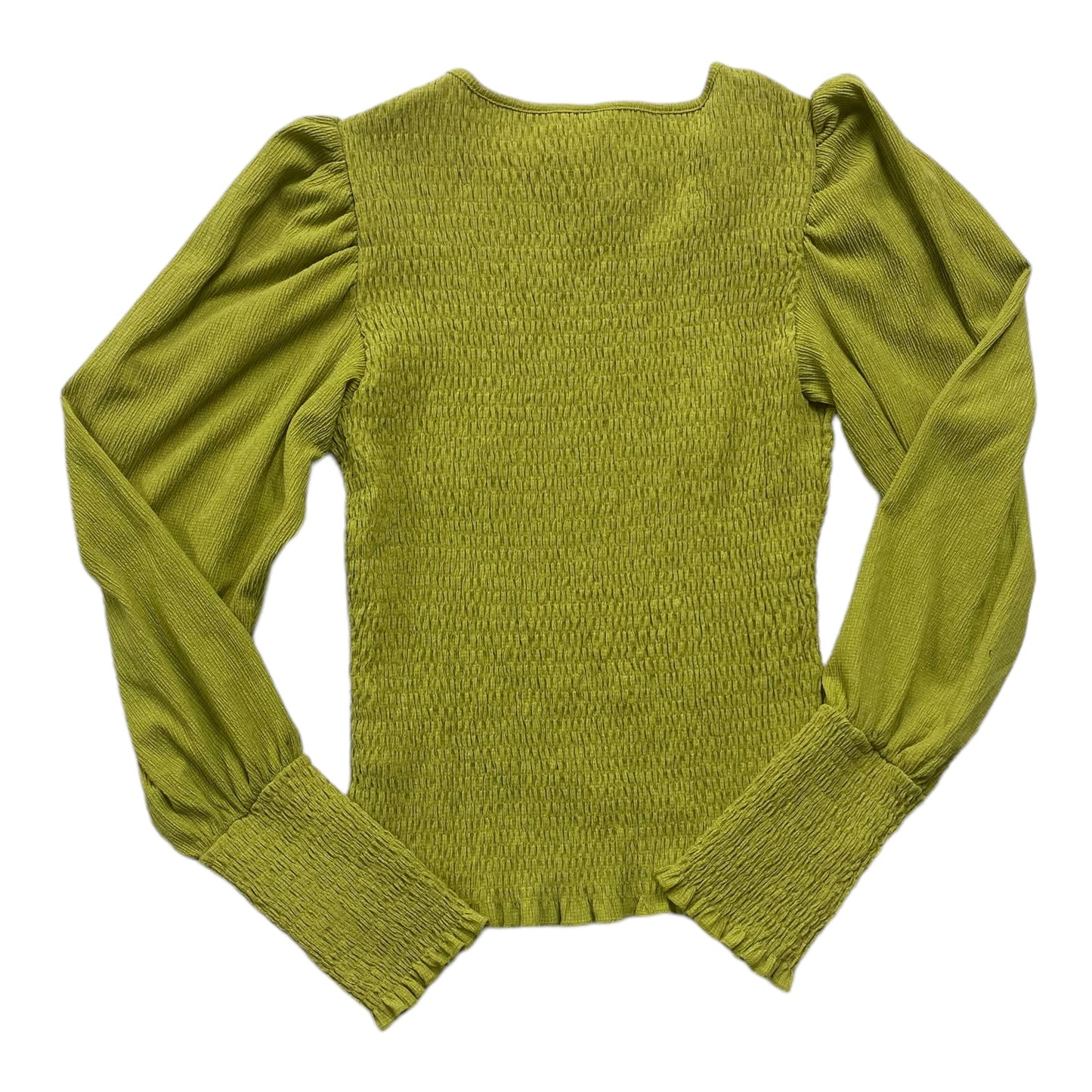 Green Top Long Sleeve Anthropologie, Size S