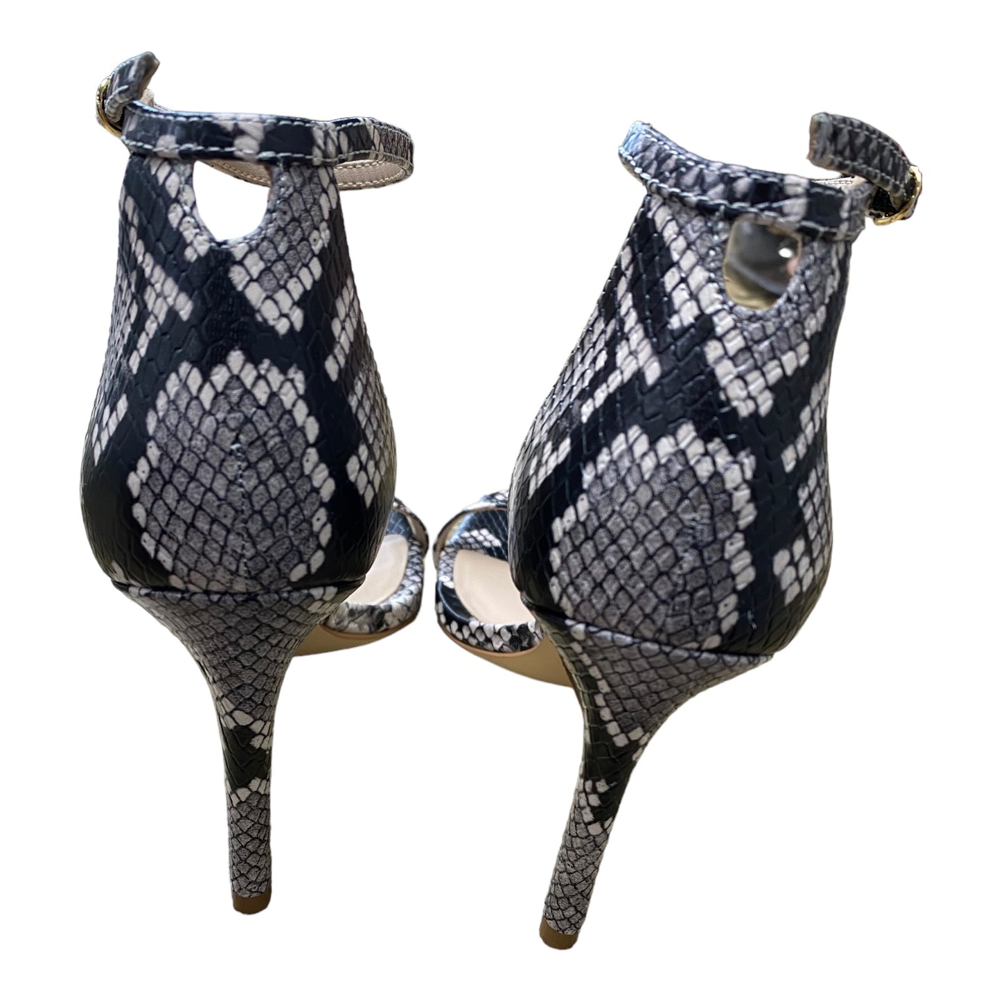 Snakeskin Print Shoes Heels Stiletto Stuart Weitzman, Size 6