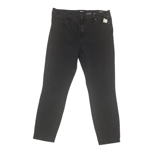 Jeans Skinny By Buffalo David Bitton In Black Denim, Size: 14