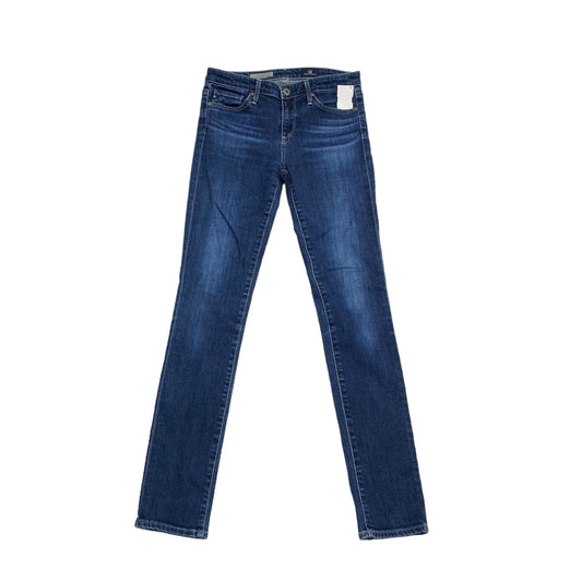 Jeans Skinny By Adriano Goldschmied In Blue Denim, Size: 0