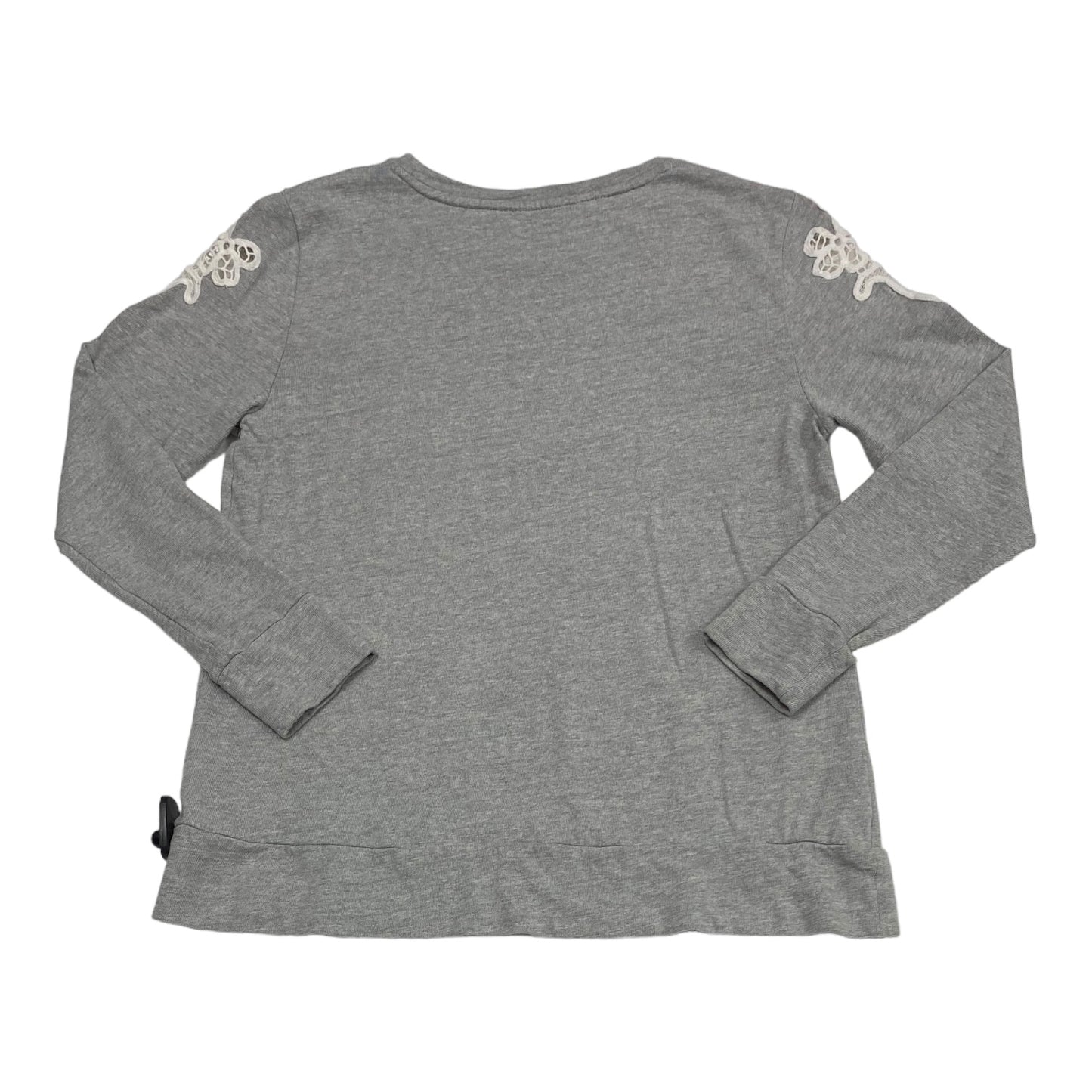 Top Long Sleeve By Loft In Grey, Size: M