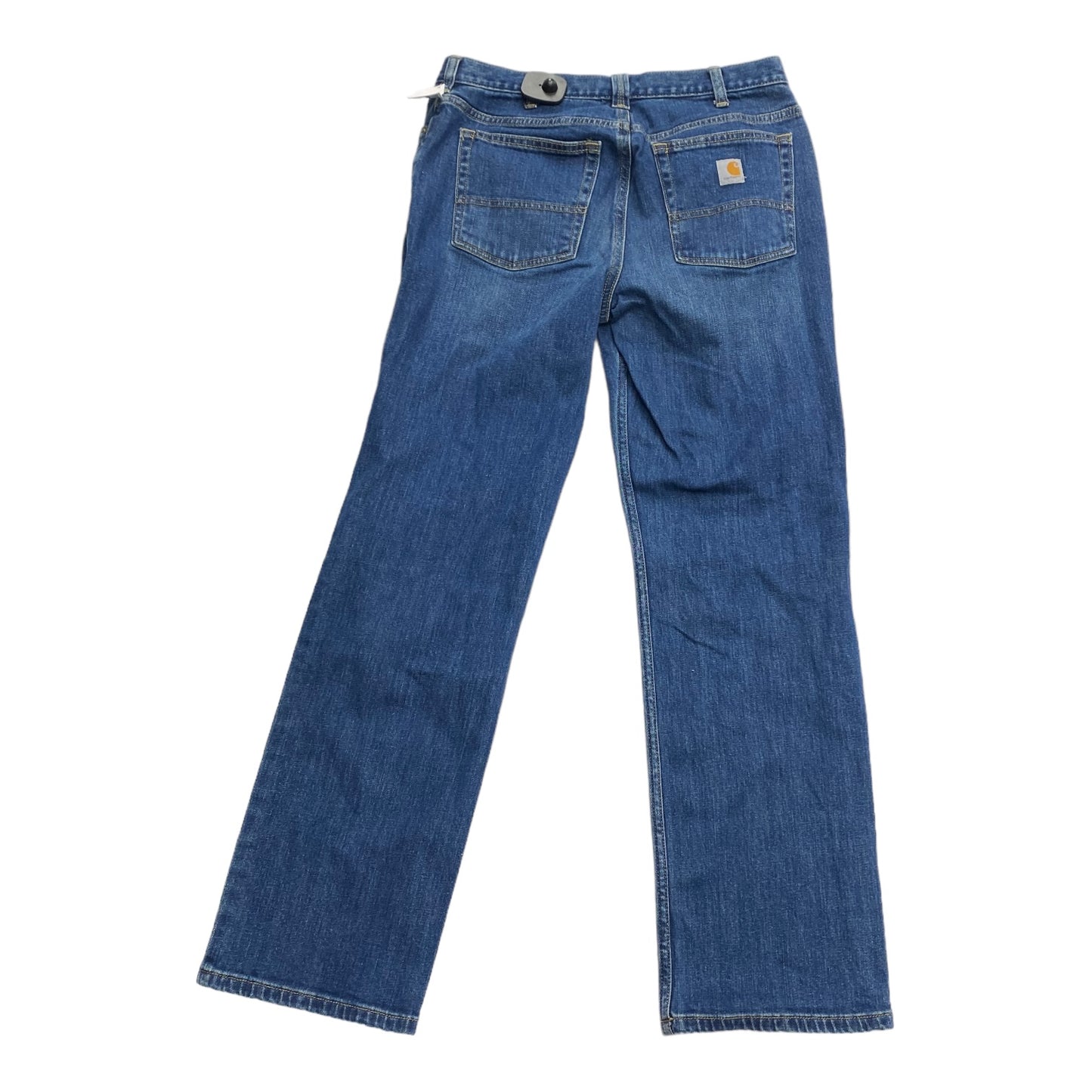 Jeans Straight By Carhartt In Blue Denim, Size: 8petite