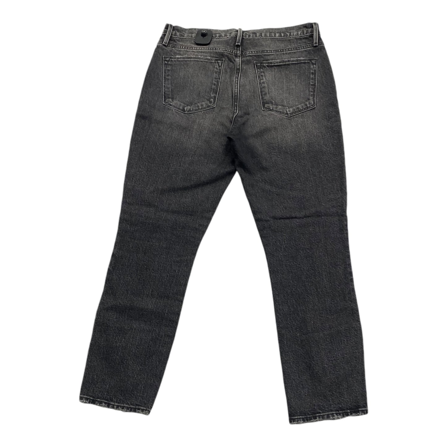 Jeans Straight By Frame In Black Denim, Size: 4