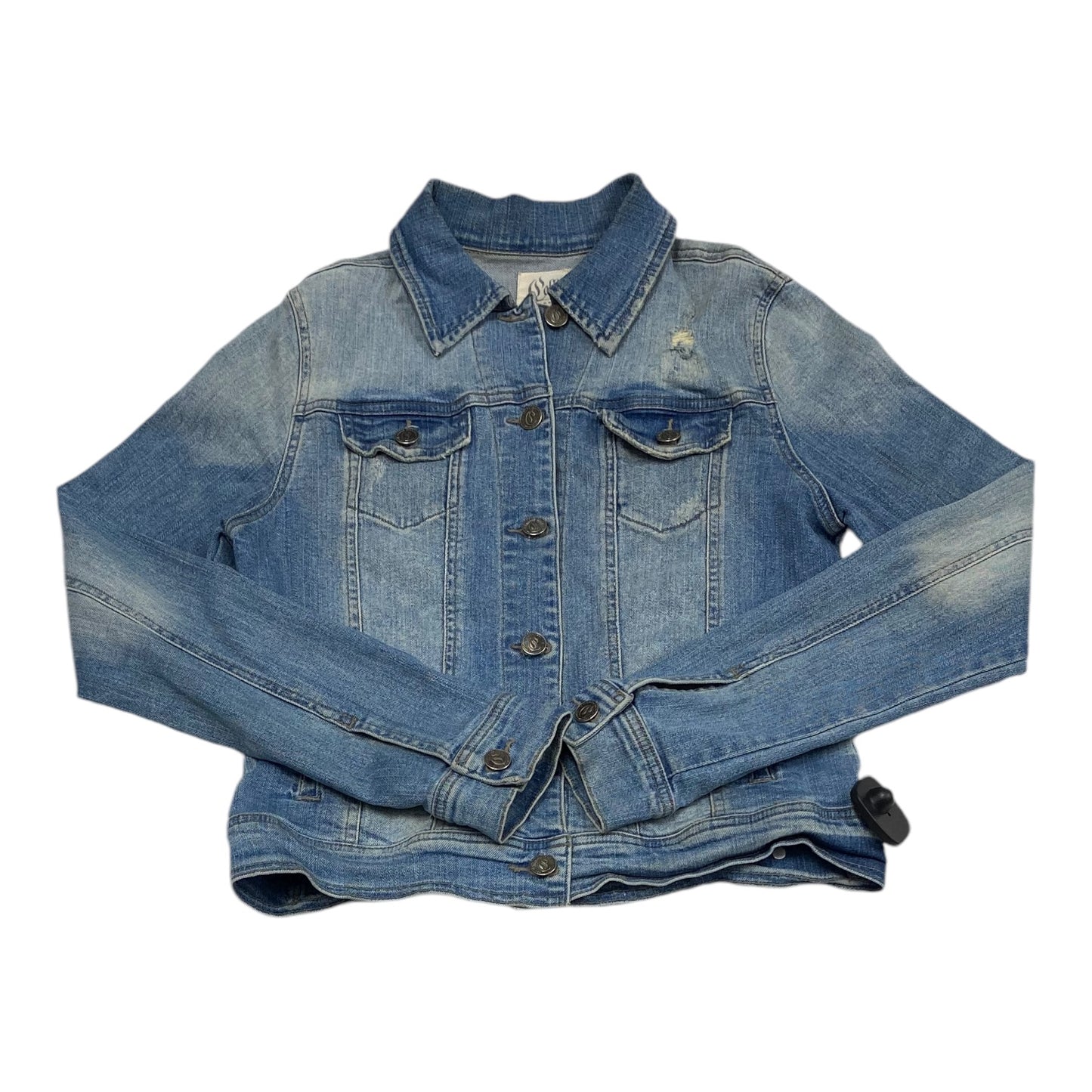 Jacket Denim By Cello In Blue Denim, Size: L