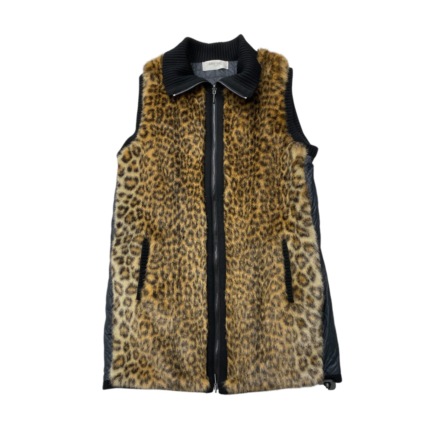 Vest Other By Per Se by Carlisle In Animal Print, Size: L