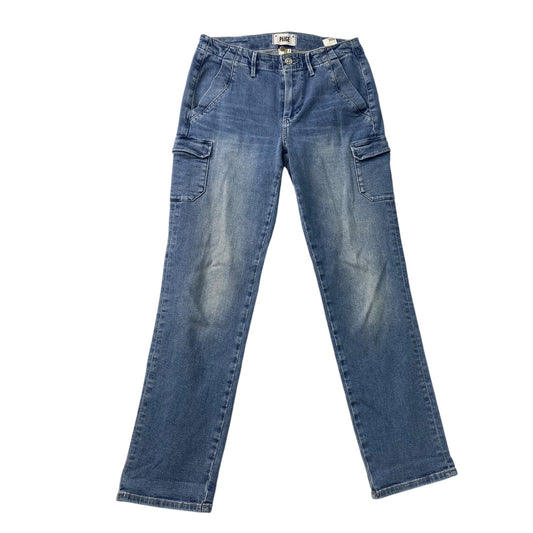 Jeans Straight By Paige In Blue Denim, Size: 2