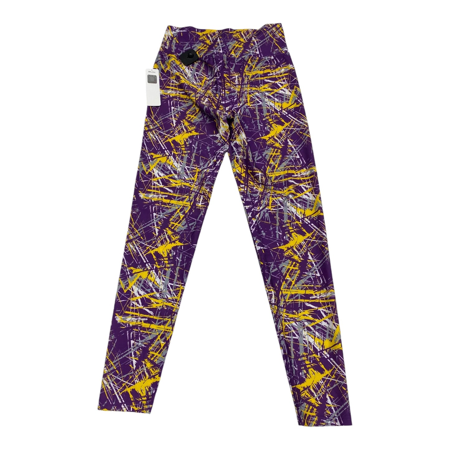 Athletic Leggings By Nfl In Purple & Yellow, Size: Xl