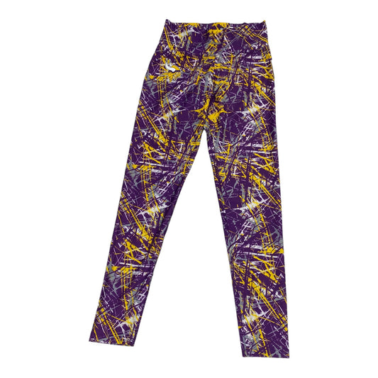 Athletic Leggings By Nfl In Purple & Yellow, Size: Xl