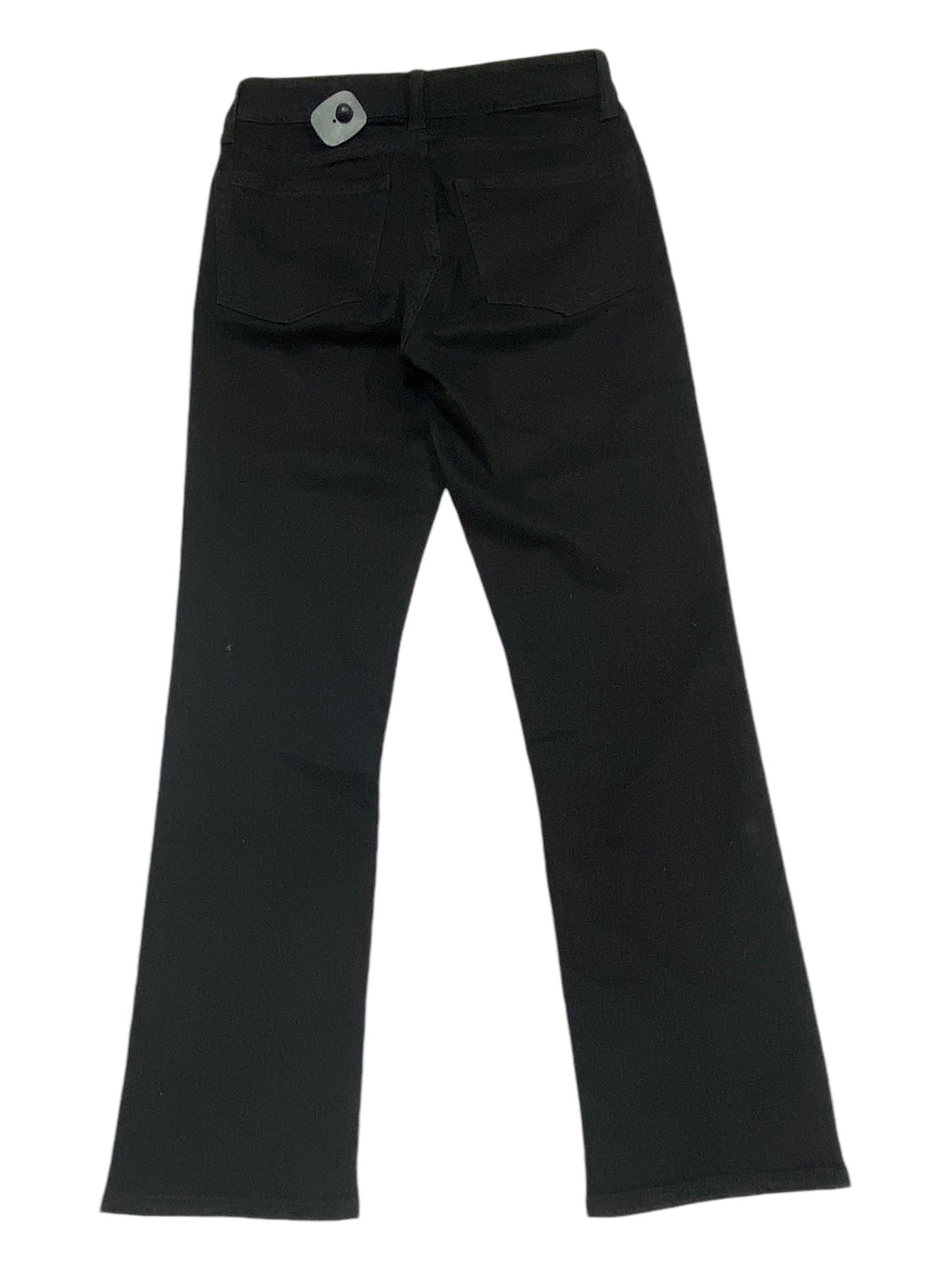 Jeans Straight By Gap In Black Denim, Size: 4