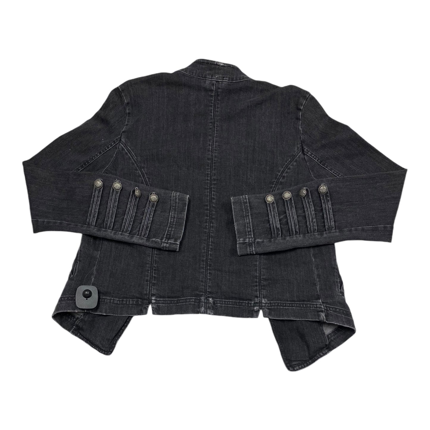 Jacket Denim By Free People In Black Denim, Size: L