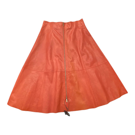 Skirt Designer By Lafayette 148 In Orange, Size: 10