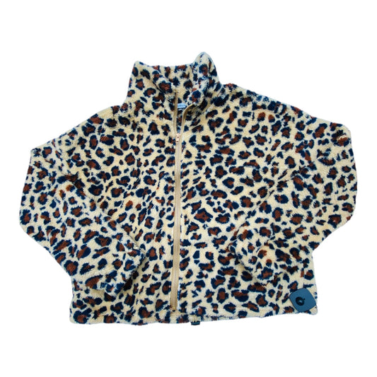 Jacket Faux Fur & Sherpa By Cmc In Animal Print, Size: S