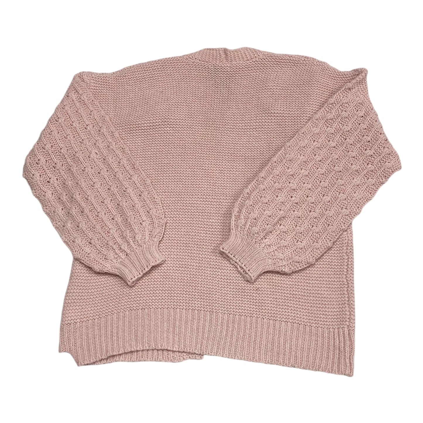 Sweater Cardigan By SOLEILASHOP In Pink, Size: M