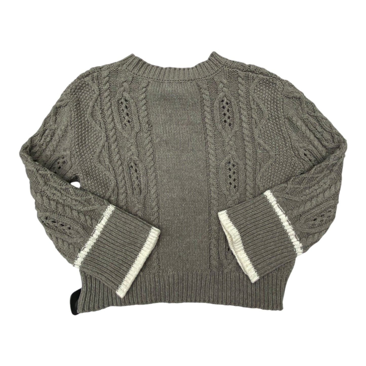 Sweater By Elan In Grey, Size: S