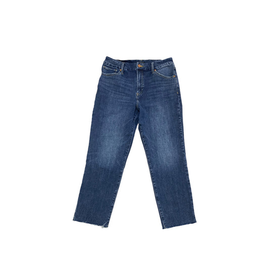 Jeans Straight By Express In Blue Denim, Size: L