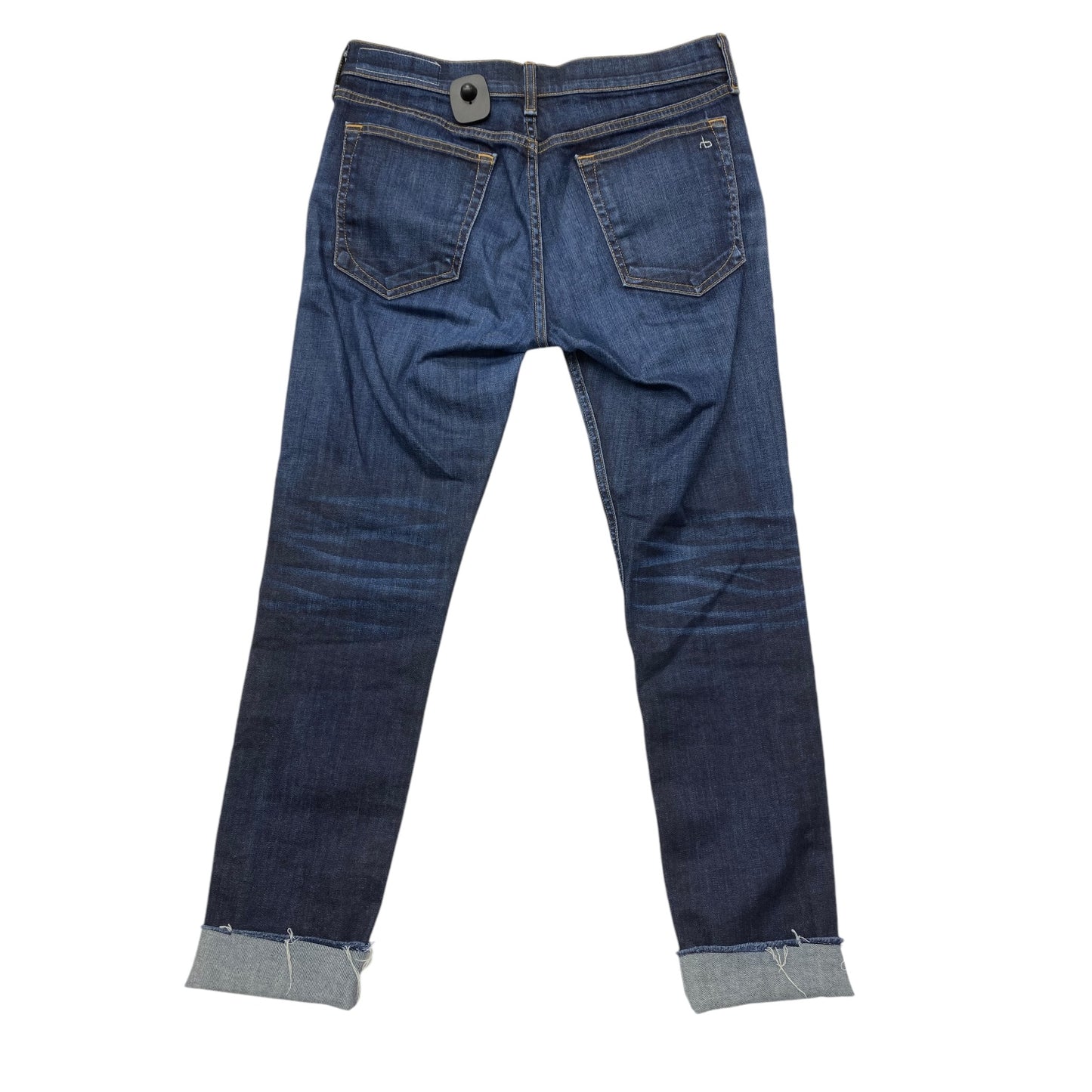 Jeans Cropped By Rag & Bones Jeans In Blue Denim, Size: 4