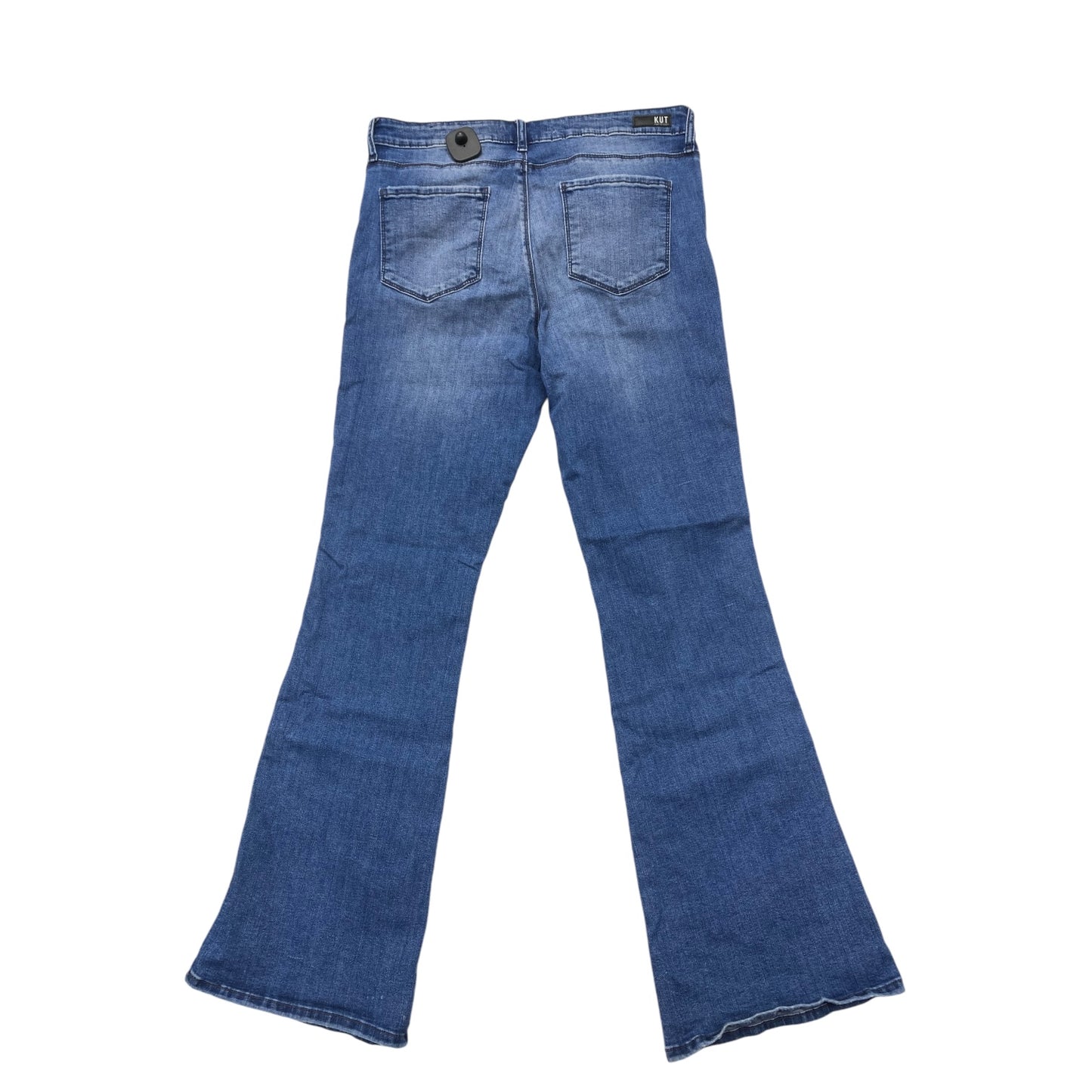 Jeans Flared By Kut In Blue Denim, Size: 12