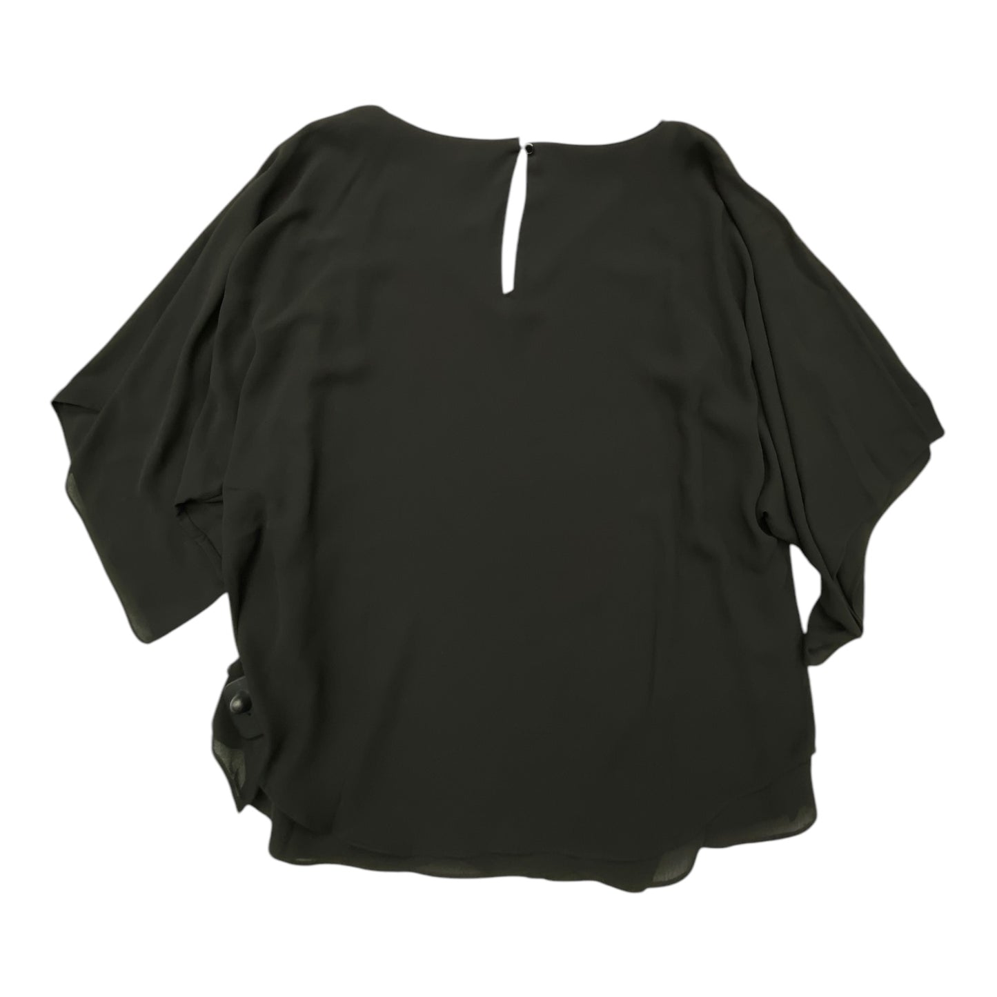 Top Short Sleeve By White House Black Market In Black, Size: L