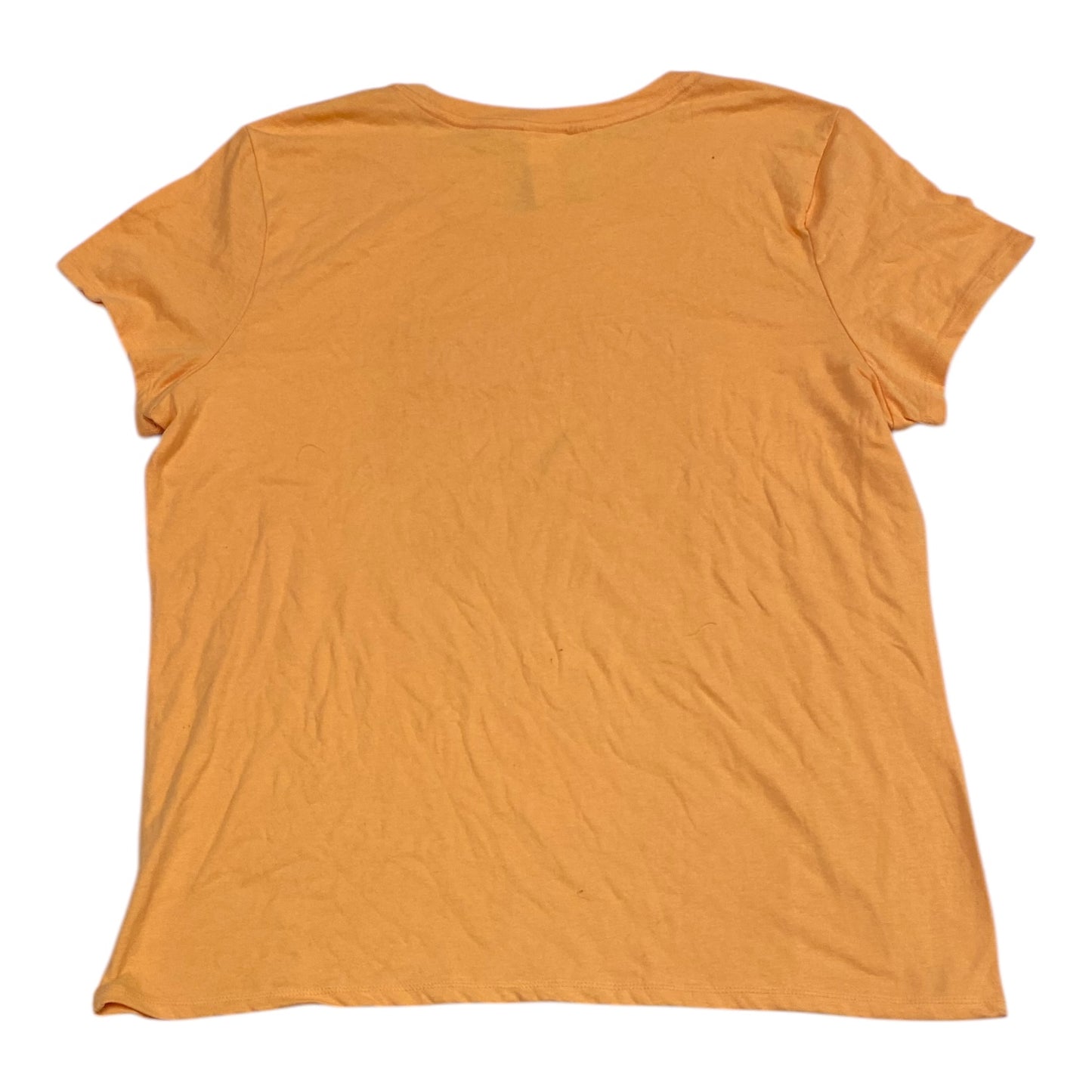 Top Short Sleeve By Pink In Orange, Size: Xxl