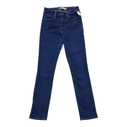 Jeans Skinny By Levis In Blue Denim, Size: 8