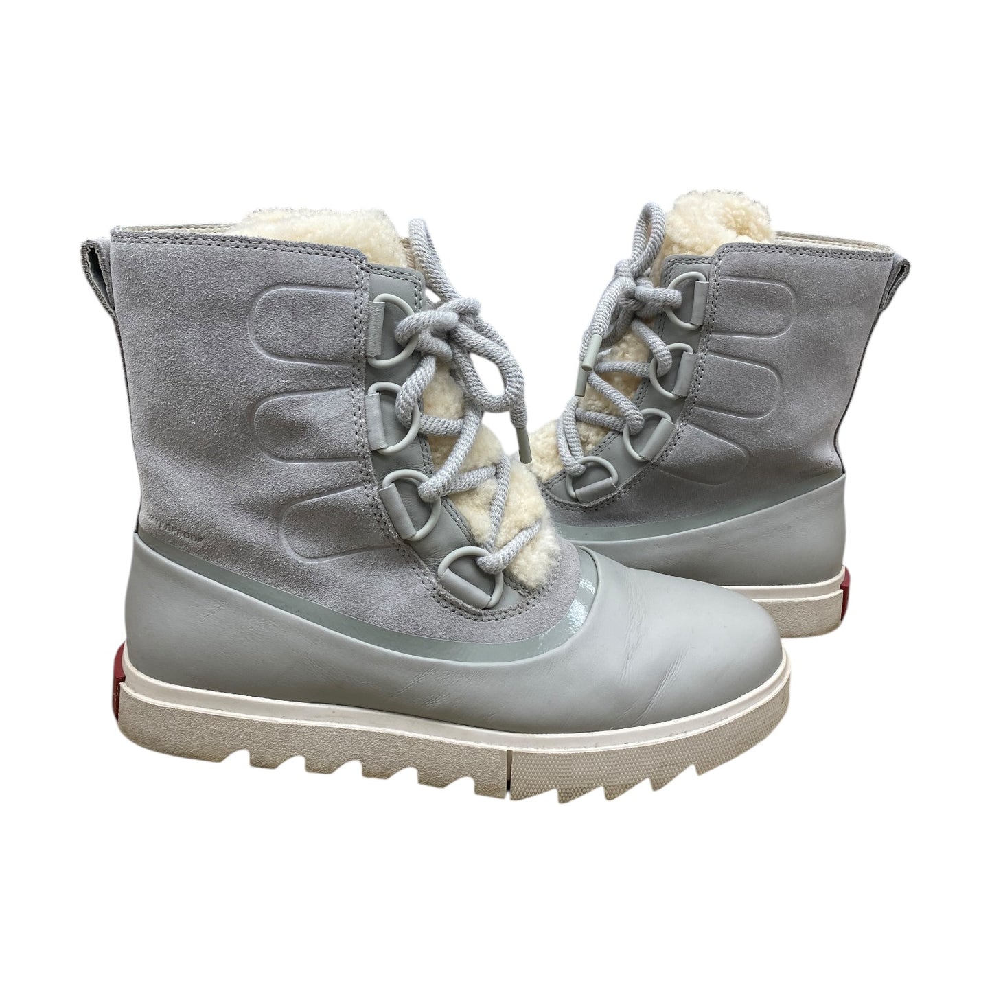 Boots Designer By Sorel In Grey, Size: 8.5