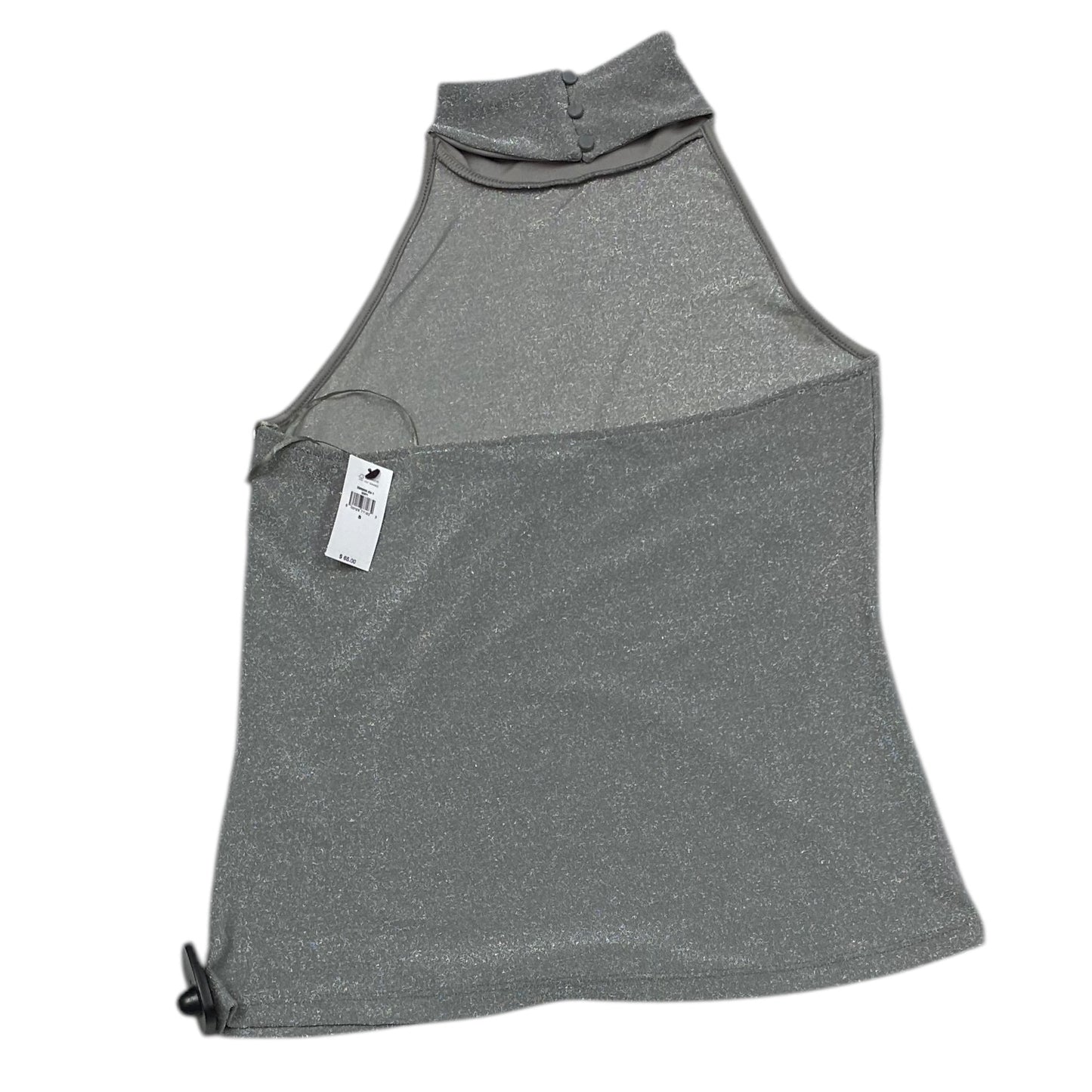 Top Sleeveless By Banana Republic In Silver, Size: S