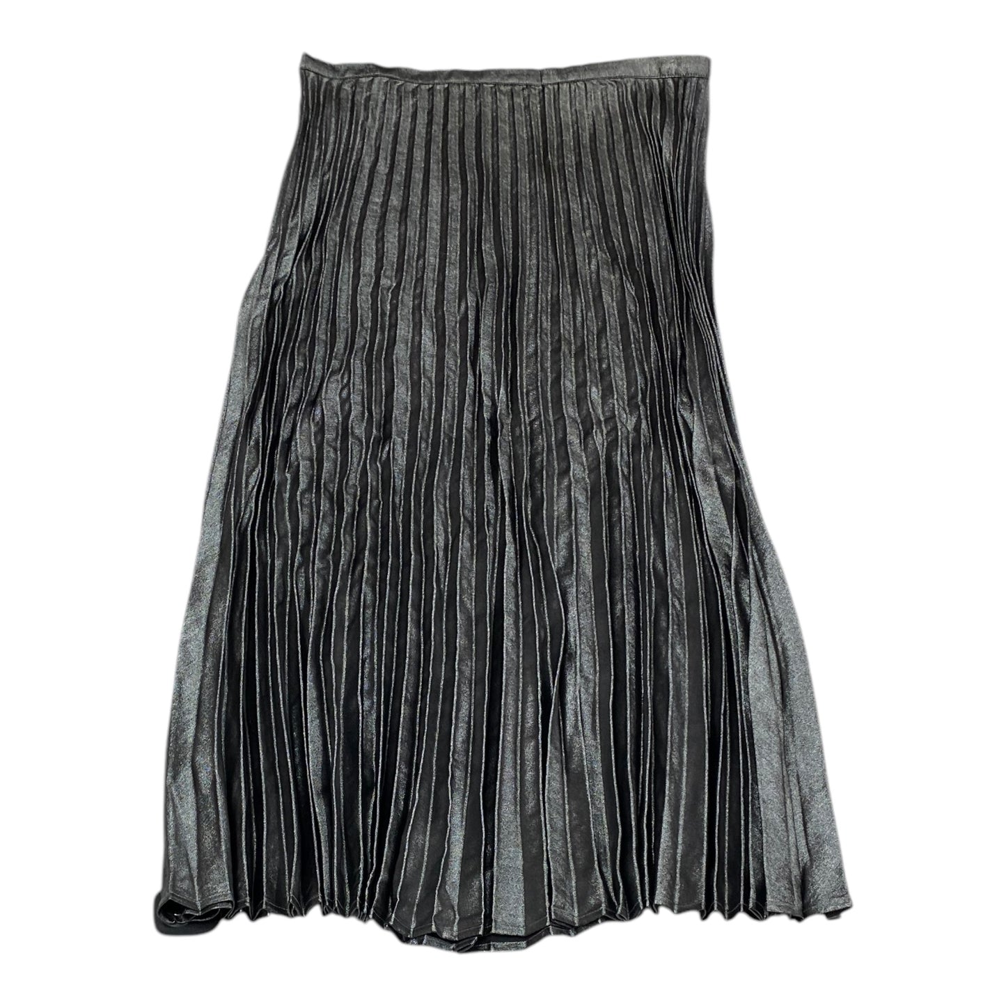 Skirt Midi By Banana Republic In Silver, Size: 6