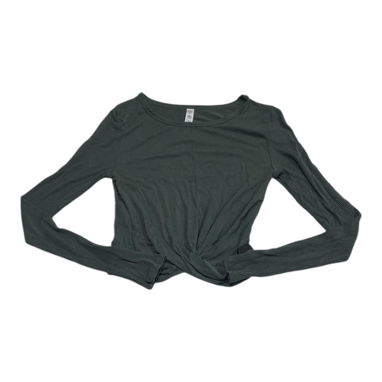 Athletic Top Long Sleeve Crewneck By Alo In Green, Size: M