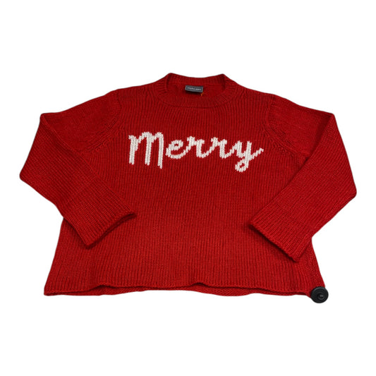 Sweater By Wooden Ships In Red, Size: M