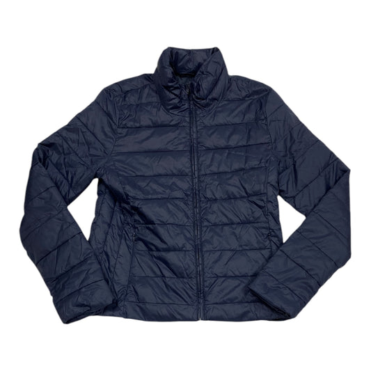 Jacket Puffer & Quilted By Loft In Navy, Size: S