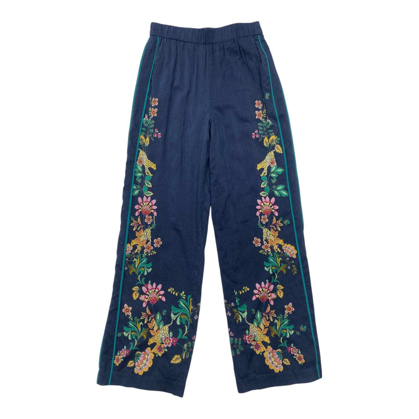 Pants Wide Leg By Caballero In Navy, Size: Xs