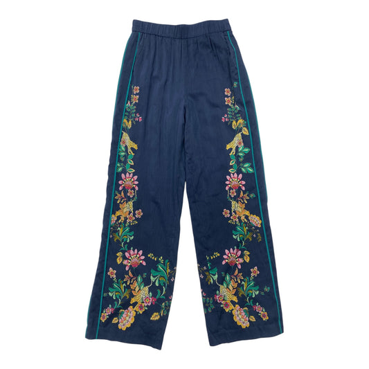 Pants Wide Leg By Caballero In Navy, Size: Xs