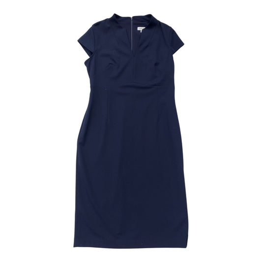 Dress Casual Midi By Calvin Klein In Navy, Size: L