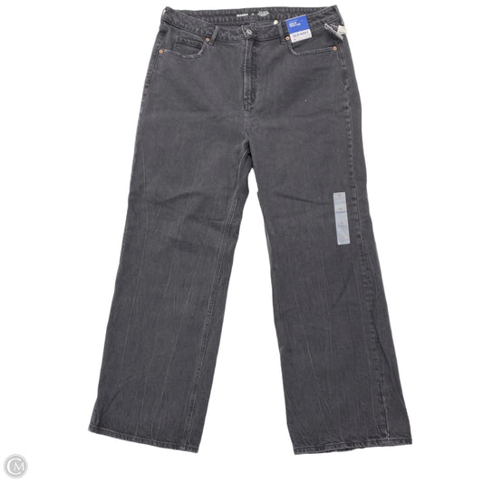Jeans Wide Leg By Old Navy In Black Denim, Size: 18