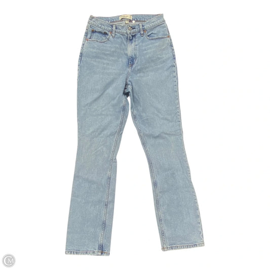 Jeans Straight By Abercrombie And Fitch In Blue Denim, Size: 8