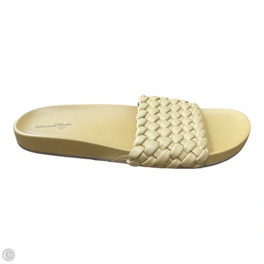 Sandals Flats By Universal Thread In Yellow, Size: 8.5