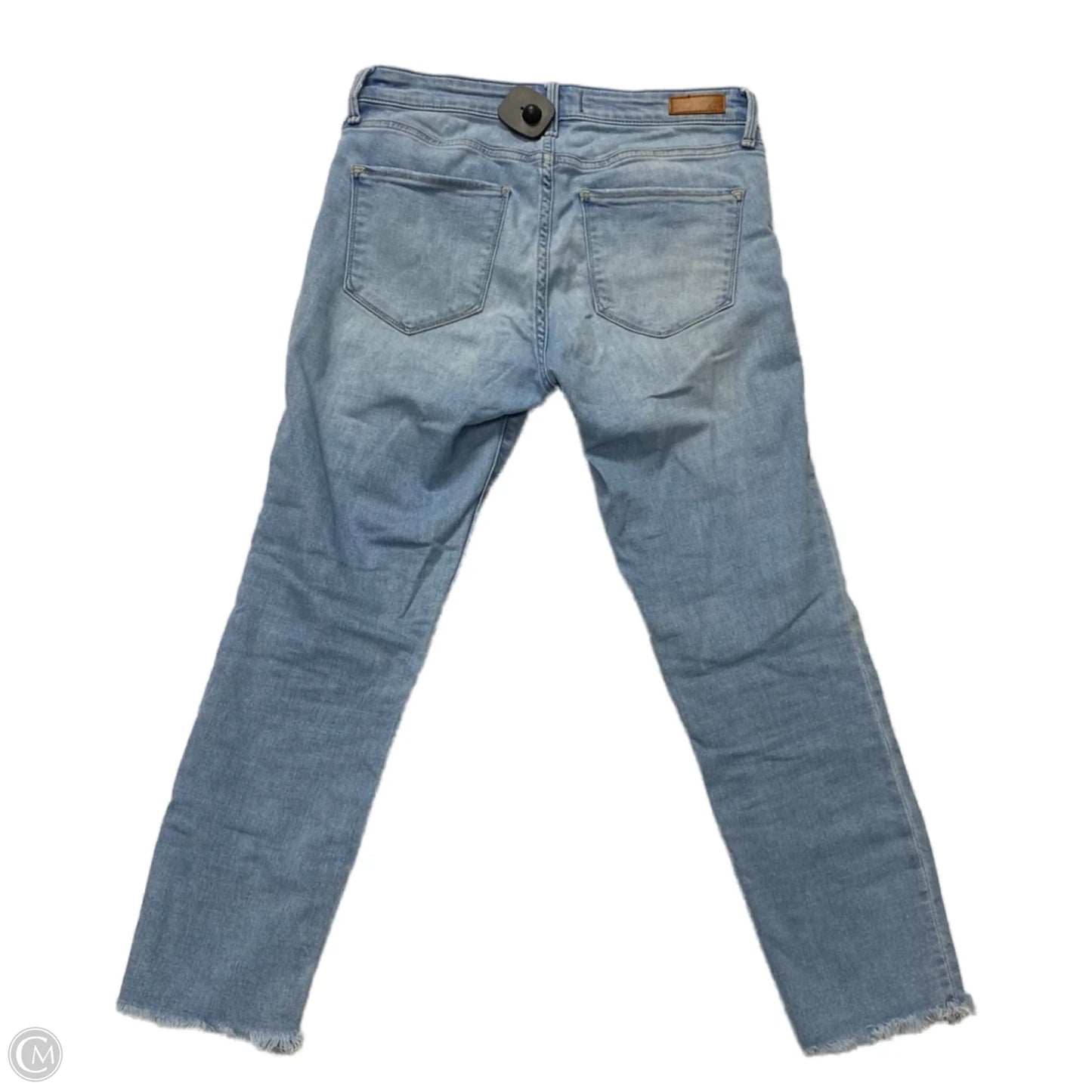 Jeans Cropped By Abercrombie And Fitch In Blue Denim, Size: 2p