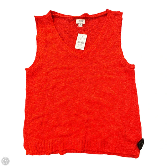 Top Sleeveless By J. Crew In Orange, Size: M
