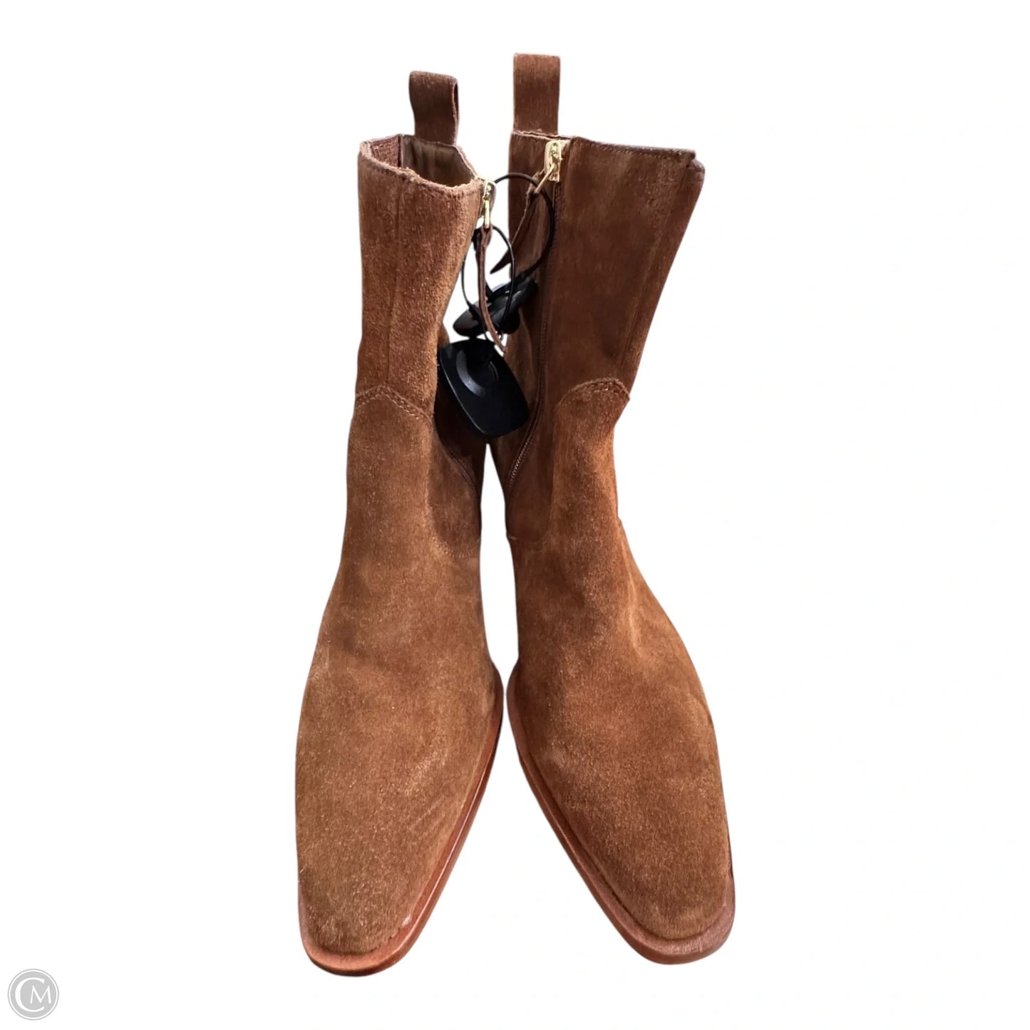 Boots Ankle Heels By Abercrombie And Fitch In Brown, Size: 9.5