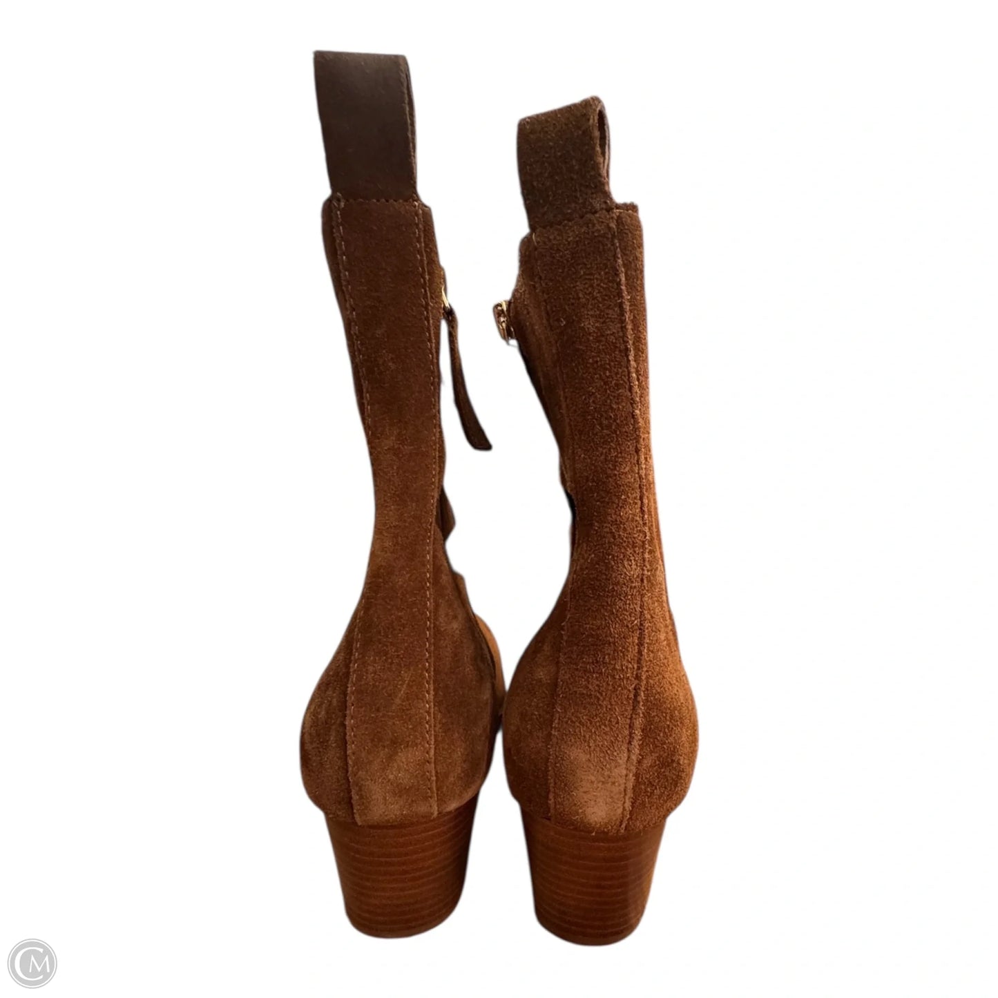 Boots Ankle Heels By Abercrombie And Fitch In Brown, Size: 9.5